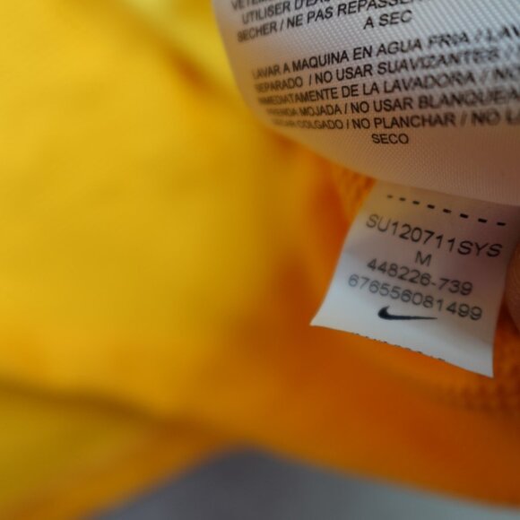 Nike Soccer Jersey Medium Yellow Goalie Long Sleeve 448226 - Picture 7 of 13